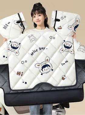 适用加绒光阳rks/like150劲丽110冬季女装摩托车挡风被加厚专用