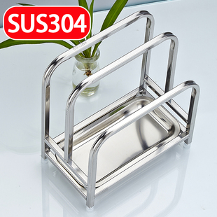 特厚304不锈钢砧板架菜墩架家用刀架厨房置物架锅盖案粘板收纳架