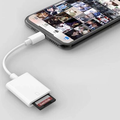 Lighting To SD Card Reader Adapter for IPhone 14 13 12 11