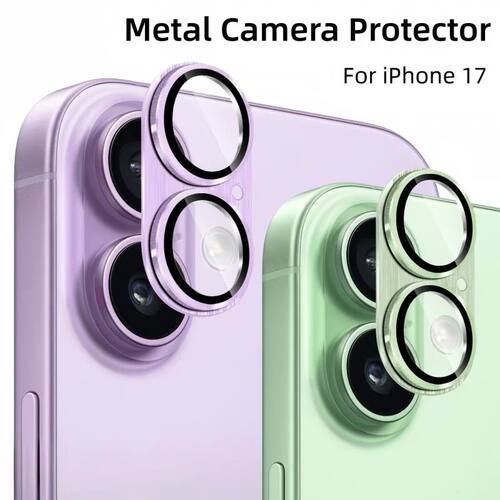 For IPhone 17 17Air Metal Camera Protector Alloy Case Glass