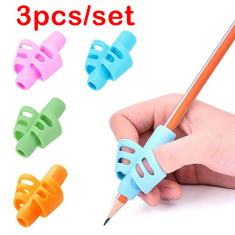 3Pcs Children Writing Pencil Pen Holder Kids Learning Practi