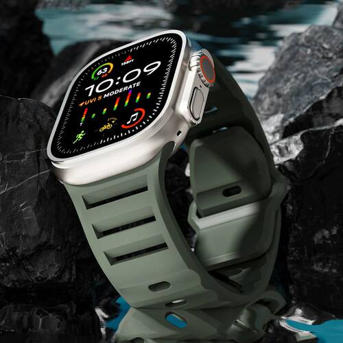 Sport Silicone Strap for Apple watch Ultra 2 band 49mm