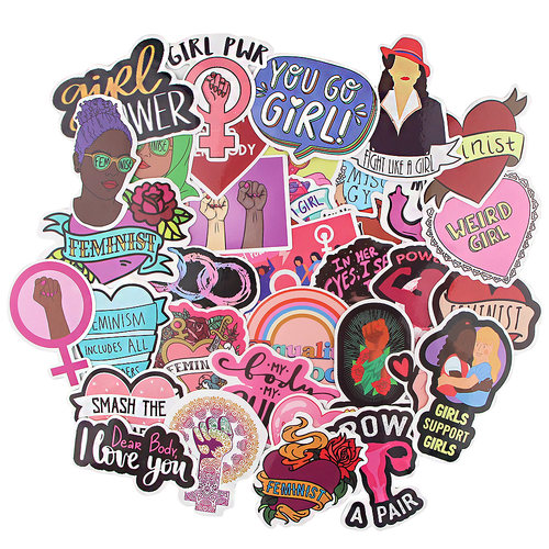 2022 Ransitute R1020 35pcs/set Feminist Themes Cartoon