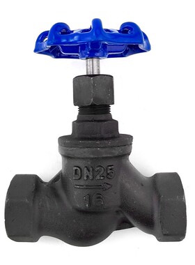 J11H-16/25C碳钢丝扣截止阀DN15-100高温蒸汽S型苏式截止阀门开关