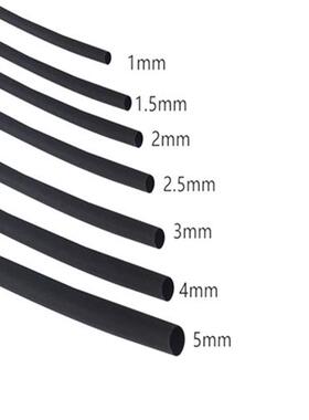 优质无卤环保热缩管 0.6/0.8/1/2/2/3--30MMT黑色绝缘套收缩套