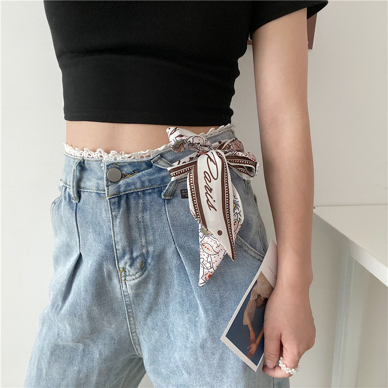 新款丝巾腰围改小皮带收腰神器潮