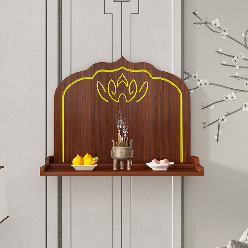 佛龛供台家用经济型壁挂式佛台贡奉柜财神供奉台贡品摆放架子佛桌