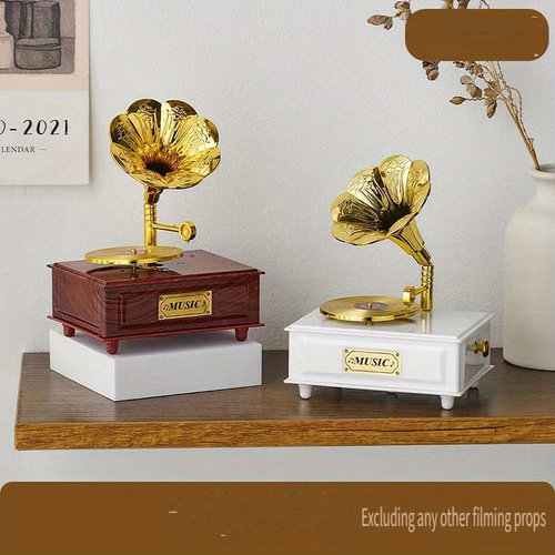 复古留声机音乐盒摆件欧式