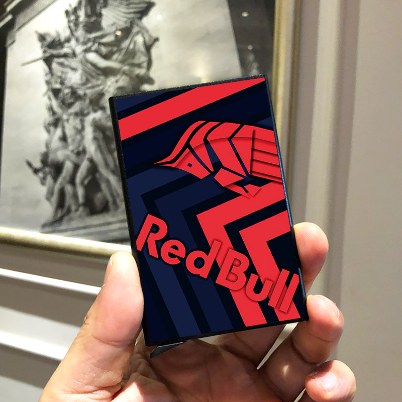 F1赛车创意个性金属超薄自动弹出式卡包男卡夹防消磁盗刷小巧卡套