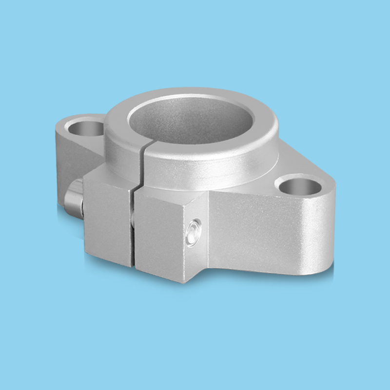 铝合金光轴导柱卧式轴承固定座SHF8 10 12 16 20 25 30支架支撑座