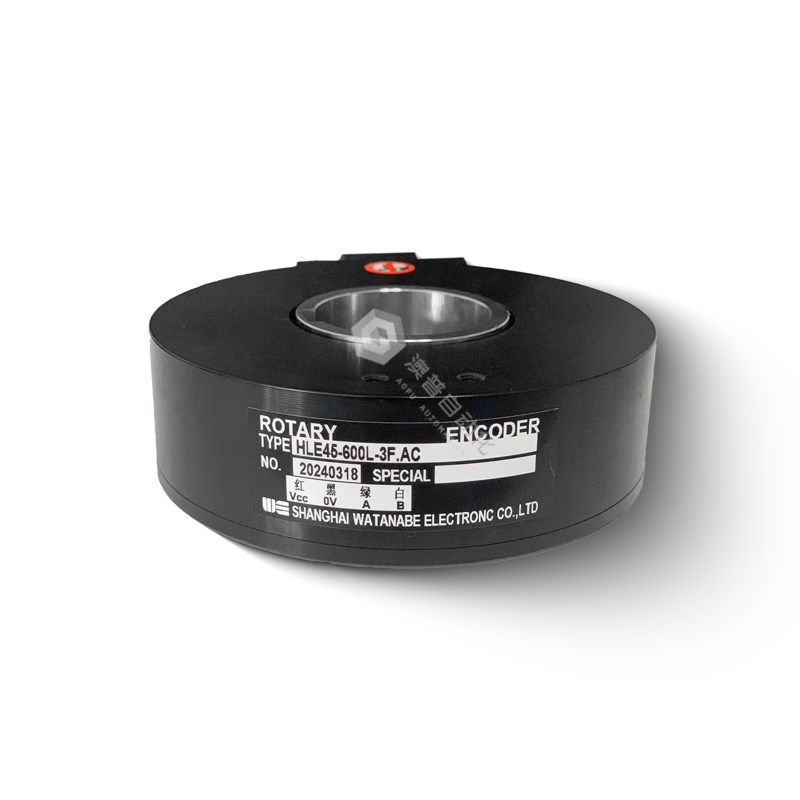 渡边HLE45-600L-3F.AC行车塔吊空心轴编码器HLE45P1024H600L3