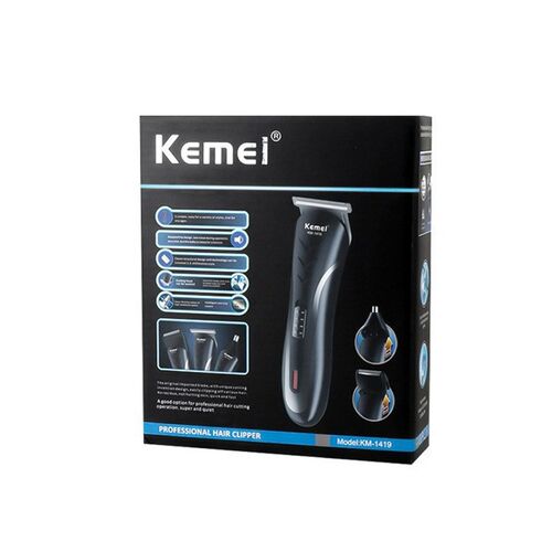 科美KM-1419理发器多功能电动剃头发家用剃须鼻毛器3合1理发推子