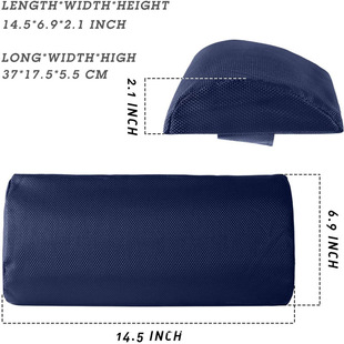 休闲躺椅配件折叠椅枕头海绵枕靠背椅特斯林枕午睡椅头枕高弹海绵