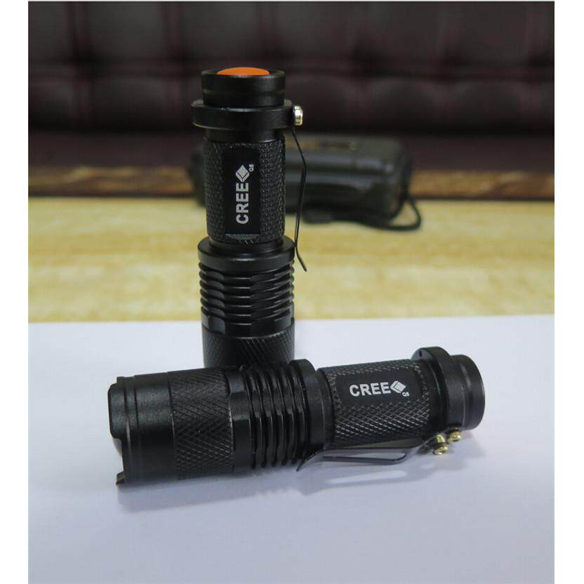 Q5铝合金手电筒 SK68两用电源14500 LED调焦强光迷你充电手电筒