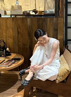 JW stylish 复古波点分趾鞋女玛丽珍百搭猪蹄浅口单鞋子【合集】