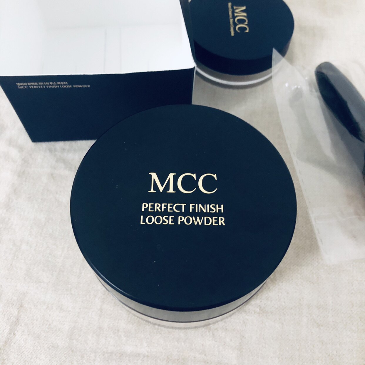 韩国mcc定妆蜜粉散粉女 提亮肤色遮瑕放水防汗哑光雾面感进口正品