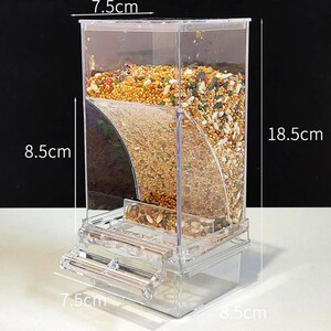 食盒防撒鹦鹉自动 鹩八哥虎皮牡丹玄凤小型鹦鹉 喂食器鸟下料器