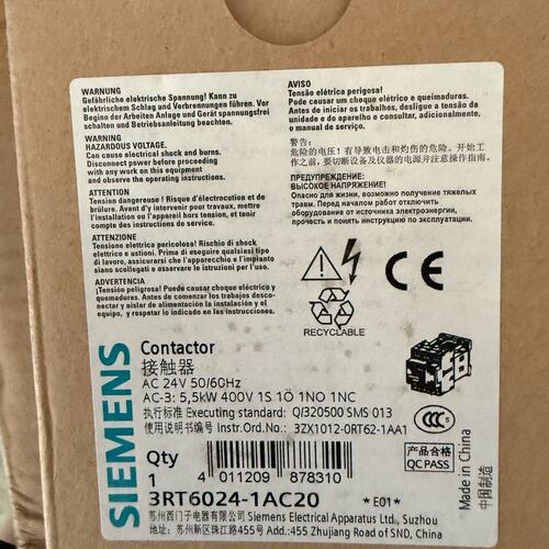议价接触器3RT6024-1AC203RT6024-1BB403RT6024-1AP00