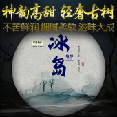 冰岛境界2021年头春生普洱茶问源号纪高端老寨古树茶生茶饼茶357g