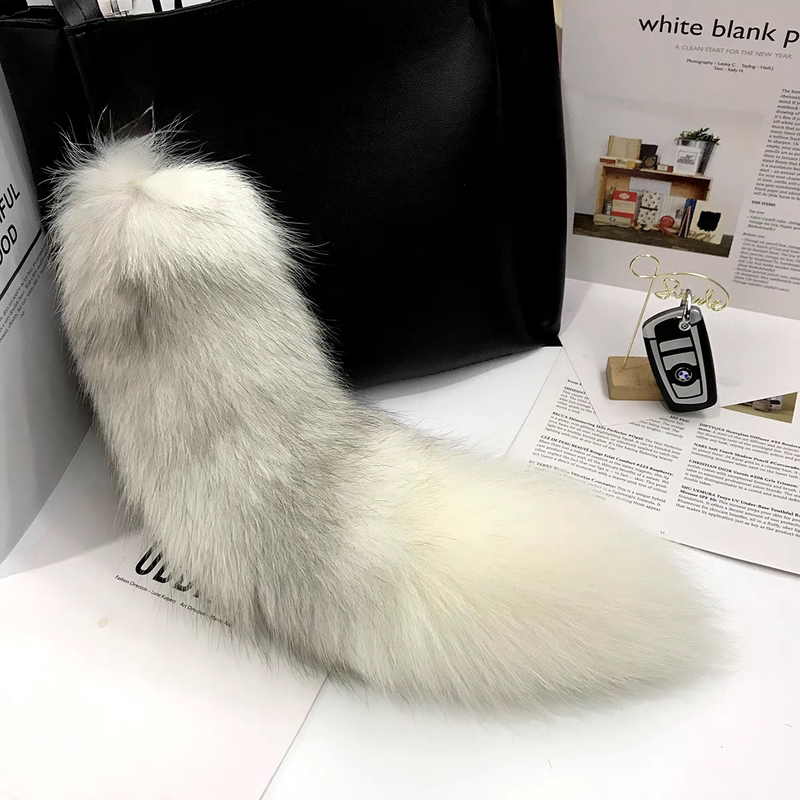 肛赛尾巴50cm尾巴插件性感 狐狸毛cos道具女塞子sm小号新情侣挂件