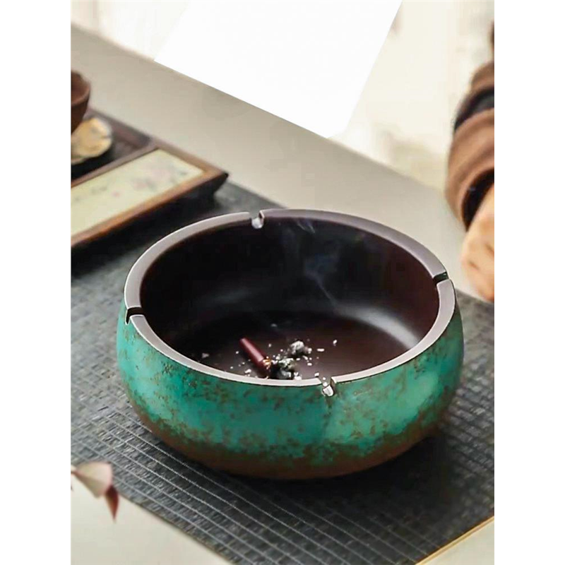 加厚烟灰缸大号办公室中式