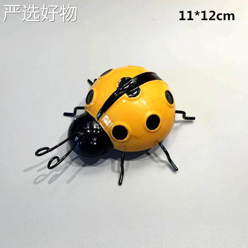 【全国包邮】铁艺七星瓢虫院壁饰壁挂件创庭家壁居饰房间墙上昆虫