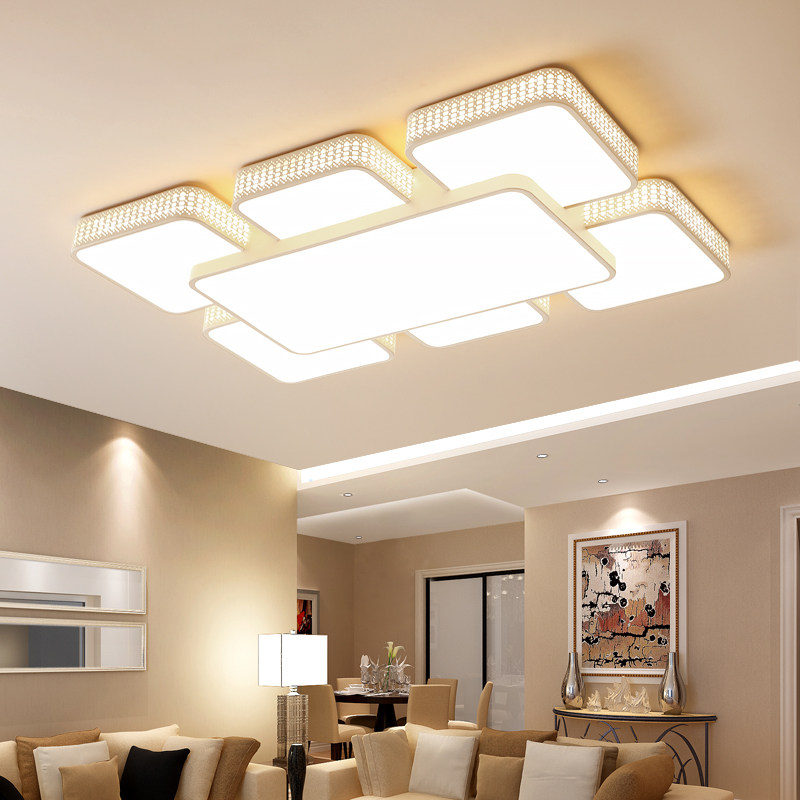 超薄客厅灯长方形led吸顶灯卧室书房大灯简约现代大气家用吸顶灯