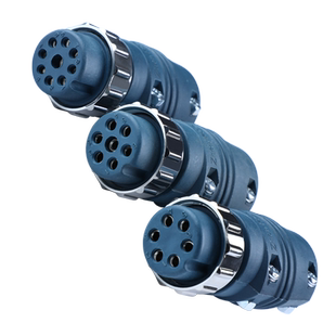 气焊焊机送丝机航空插头 六芯控制线插头插座七芯九芯二保焊配件