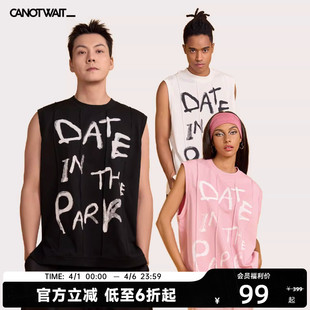 THE PARK手绘背心男女夏 DATE 明星同款 陈伟霆CANOTWAIT