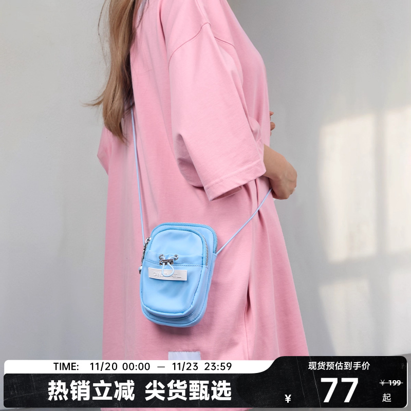 CANOTWAIT立体LOGO尼龙斜挎包