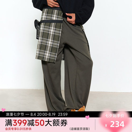 【新品】陈伟霆WHIZLIMITED联名格纹工装裙片秋冬复古