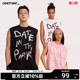 明星同款 THE 陈伟霆CANOTWAIT PARK手绘背心男女夏 DATE