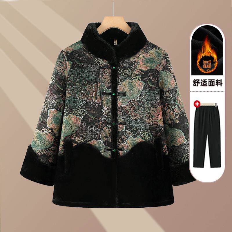 奶奶冬装外套老太太唐装老年人棉袄女新中式国风妈妈衣服加绒加厚,女装/女士精品,中老年女装,淘宝优惠券,粉丝福利购,淘宝优惠卷