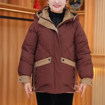 妈妈冬装棉袄2024新款时尚中老年女装秋冬季外套羽绒棉服大码棉衣