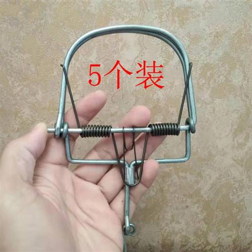 装捕鼠c神器传铁手工自制老鼠夹子线夹捉耗子工v具统地弹簧轻便