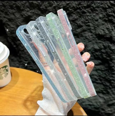 星河系列闪粉边框玻璃壳