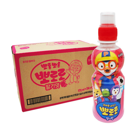 啵乐乐韩国进口草莓味儿童饮料