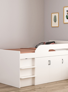 定制卧室小户型儿童半高床多功能储物榻榻米床衣柜书桌一体省空间