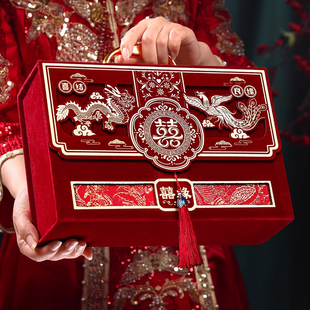 饰 彩礼现金礼盒礼金盒彩礼盒钱盒子聘金高档礼金箱结婚订婚布置装