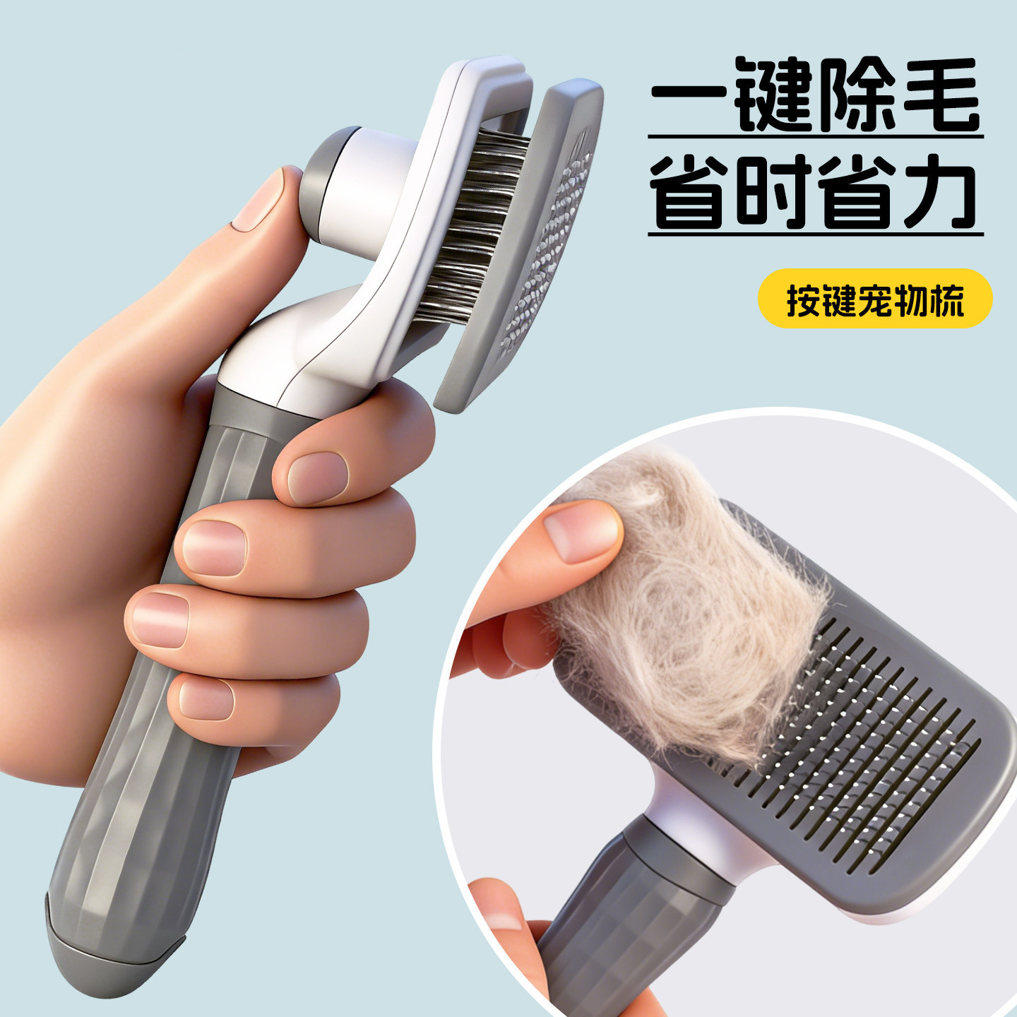 猫梳子狗狗梳子毛梳针梳开结梳专用梳毛神器猫狗毛清理器宠物用品
