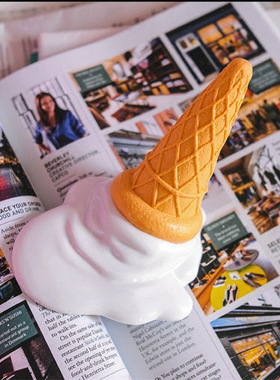 跨境热卖 雪糕门档 冰淇淋门阻逼真道具家居装饰品摆件冰淇淋门卡