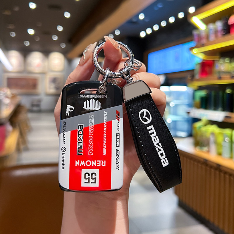 马自达3昂克赛拉钥匙套cx5阿特兹cx4次世代cx30车包壳扣男女专用