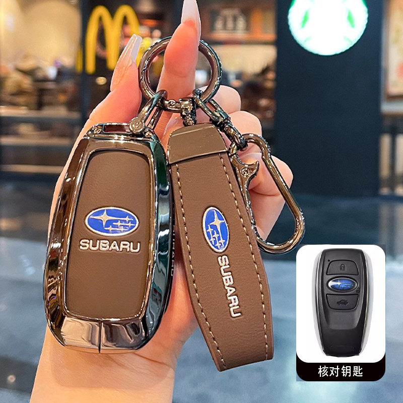 适用斯巴鲁WRX钥匙套26款森林人XV旭豹傲虎新款BRZ力狮汽车包扣壳