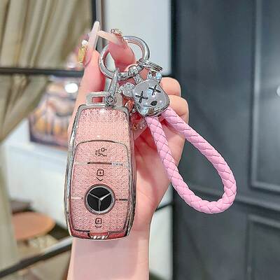 奔驰e300l钥匙套c260l车a200l壳glc扣gla/glb女e260/c200l可爱220