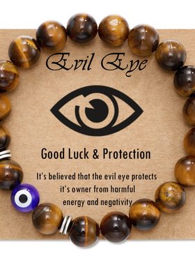Classic Evil Eye Bracelets Natural Stone Bracelets for Men