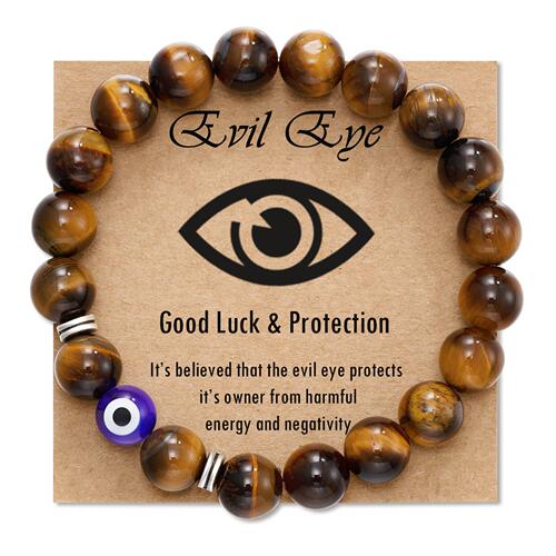 Classic Evil Eye Bracelets Natural Stone Bracelets for Men