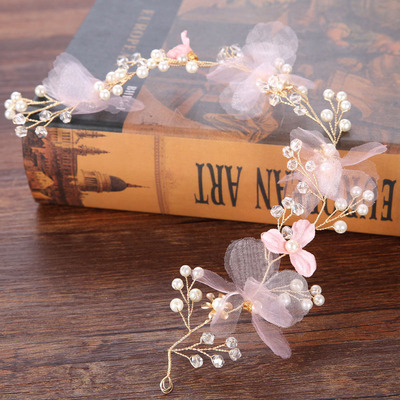 Bridal Hair Accessories Wedding Women Pearl Hairband Fairy