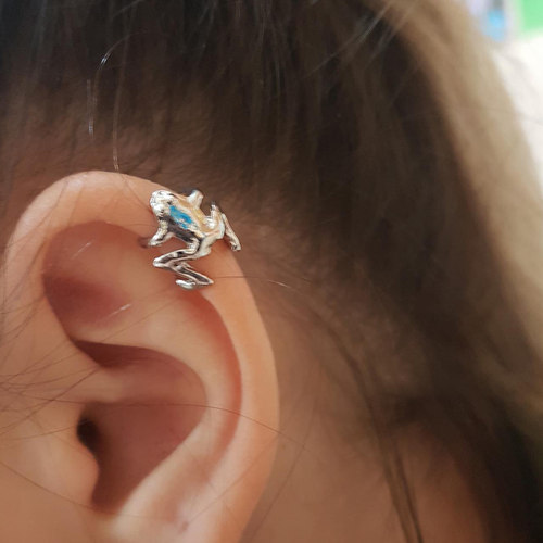 2022 Fashion Frog Ear Cuffs Siliver Ear Cuff Clip Earrings