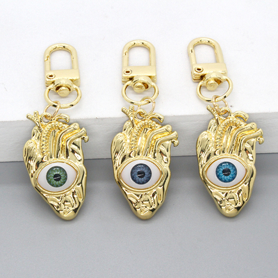 1Pcs Heart Evil Eye Couple Keychain For Friend Lovers