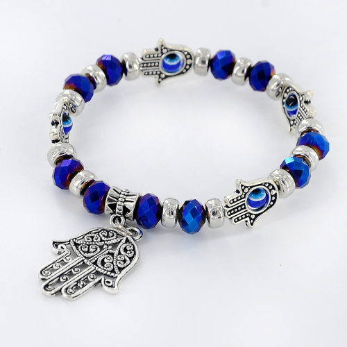Turkish Blue Evil Eye Bracelet For Women Crystal Resin